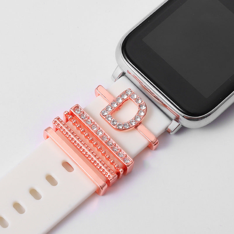 Rose Gold English Alphabet Buckle