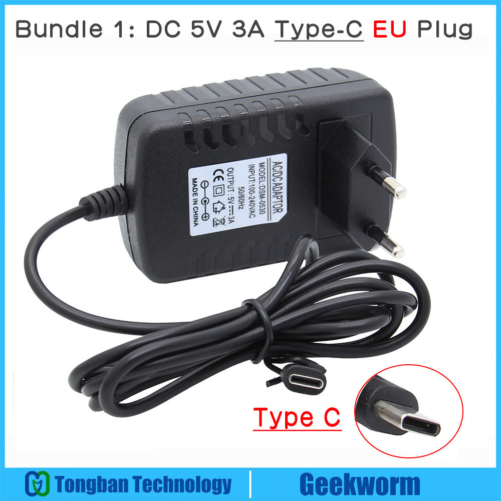 Raspberry Pi 4th Generation Power Supply 5V 4A Type-C Adapter