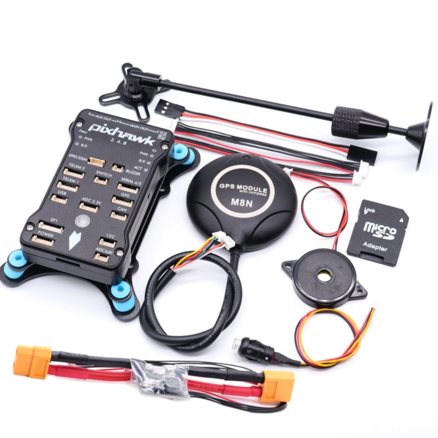 Pixhawk 2.4.8 Flight Control Shock Absorber Bracket M8N GPS Power Module