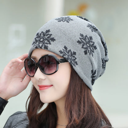 Women's Fashion Pullover Cap, Scarf And Neck Sleeve