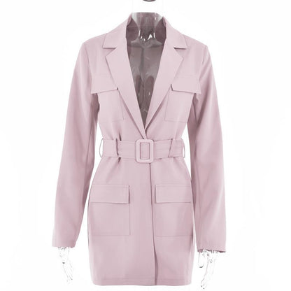 Lapel Long Sleeve Plus Size Fashion Jacket