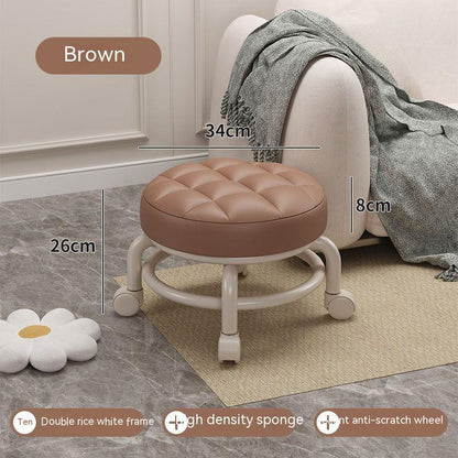 Household With Wheels Rotating Floor Cleaning Low Stool