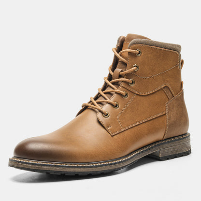 Men's Outdoor Tooling Retro High-top Leather Boots