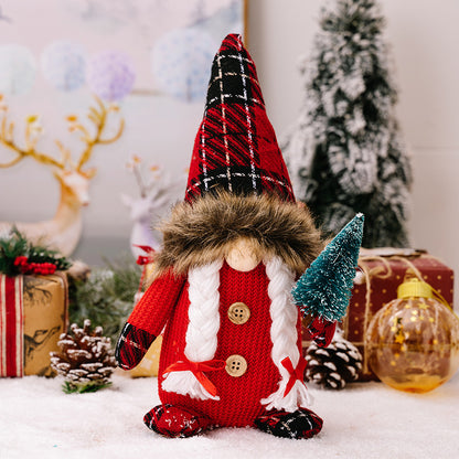 Fashion Red Faceless Doll Ornaments