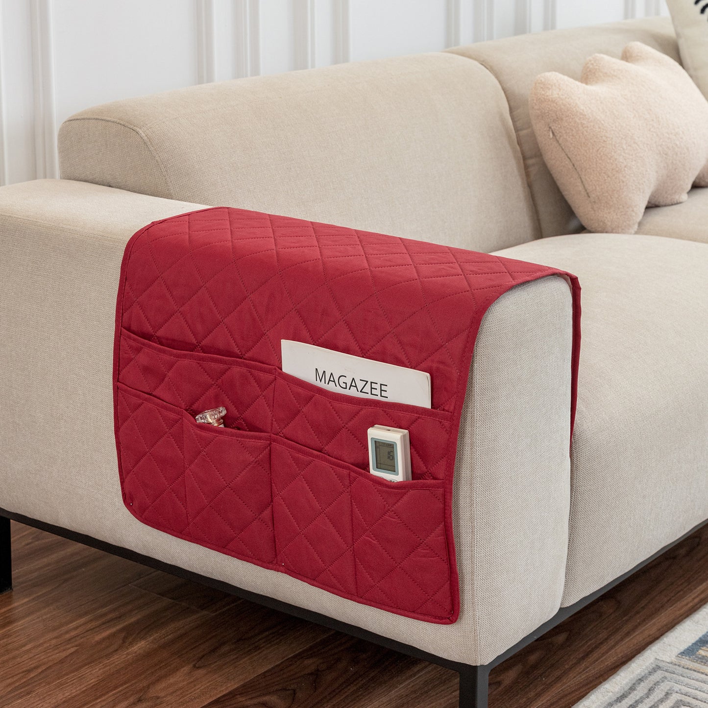 With Storage Pocket Sofa Hand Towel Magazine Management Bag