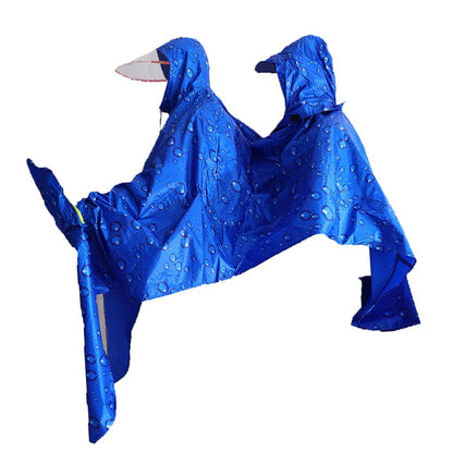 New Electric Bike Motorcycle Raincoat Riding Poncho Splashing Water Double
