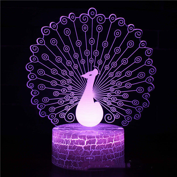 Three-dimensional Light LED Touch Table Lamp Gift Night Light