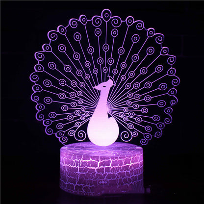 Three-dimensional Light LED Touch Table Lamp Gift Night Light
