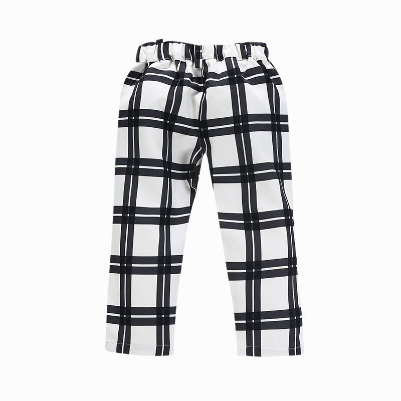 Girls' suit striped plaid suit three-piece suit