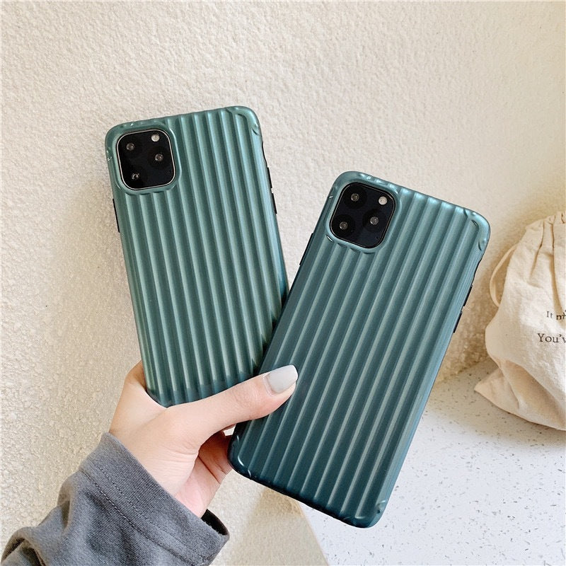 Compatible with Apple , Solid dark green suitcase soft shell