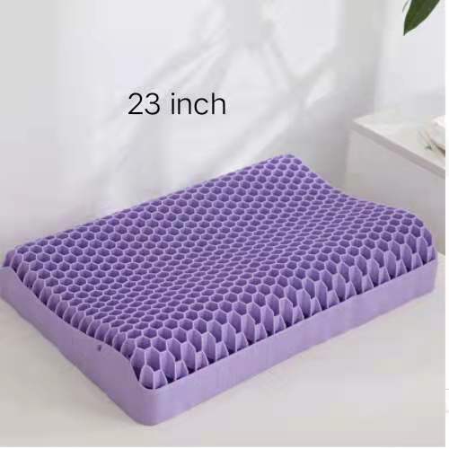 Neck Message Bed Pillow 3D TPE Honeycomb Orthopedic Shoulder Pain Protection Cervical With Cover No Pressure Cooling Sleep