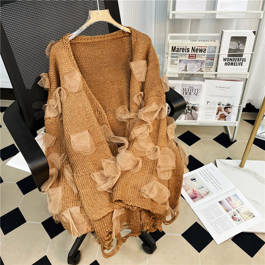 Plus Size Women's Flared Sleeve Loose Jacket