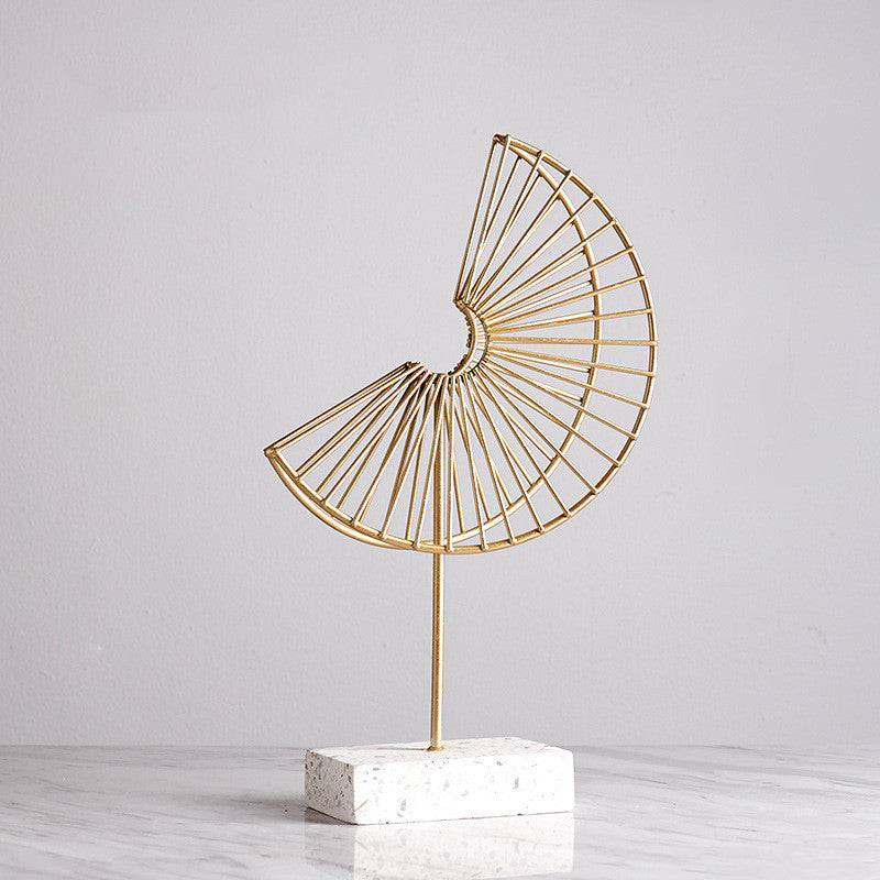 Iron Terrazzo Leaf Style Table Top Decoration