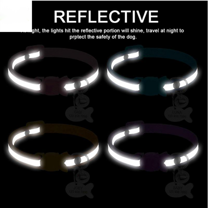 Collar Reflective Bell Adjustable Safety Buckle