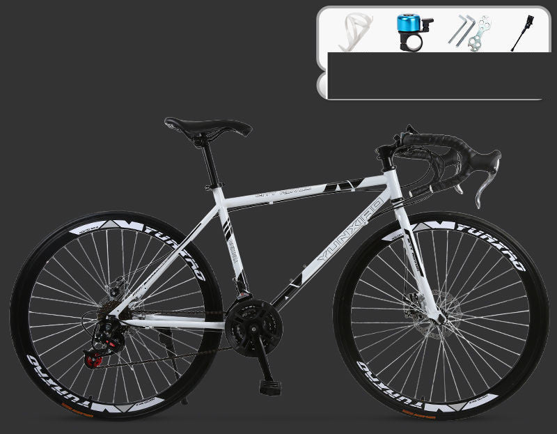 Road Race Variable Speed Solid Tire Double Disc Brake Bicycle