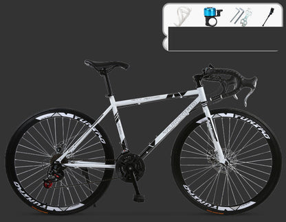 Road Race Variable Speed Solid Tire Double Disc Brake Bicycle