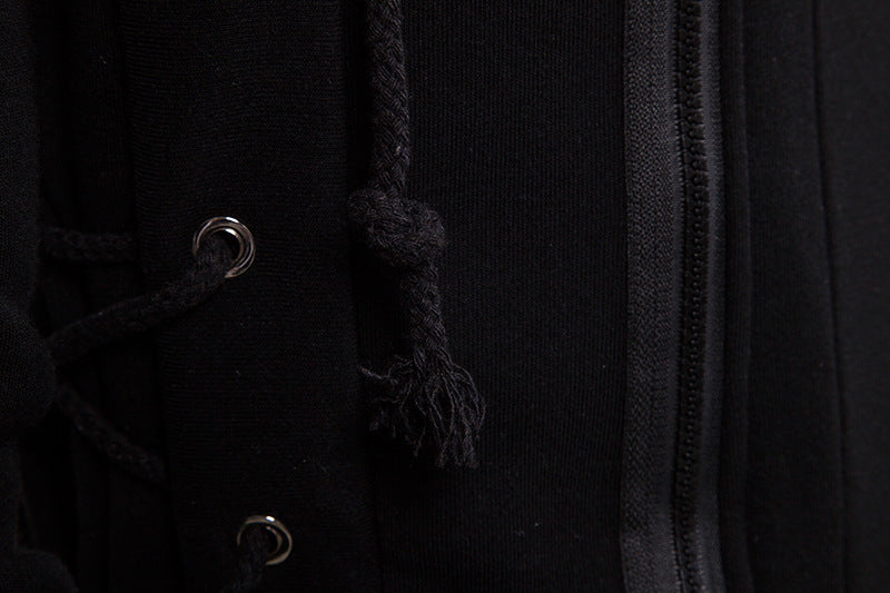 Plus Size Men's Hooded Loose Jacket