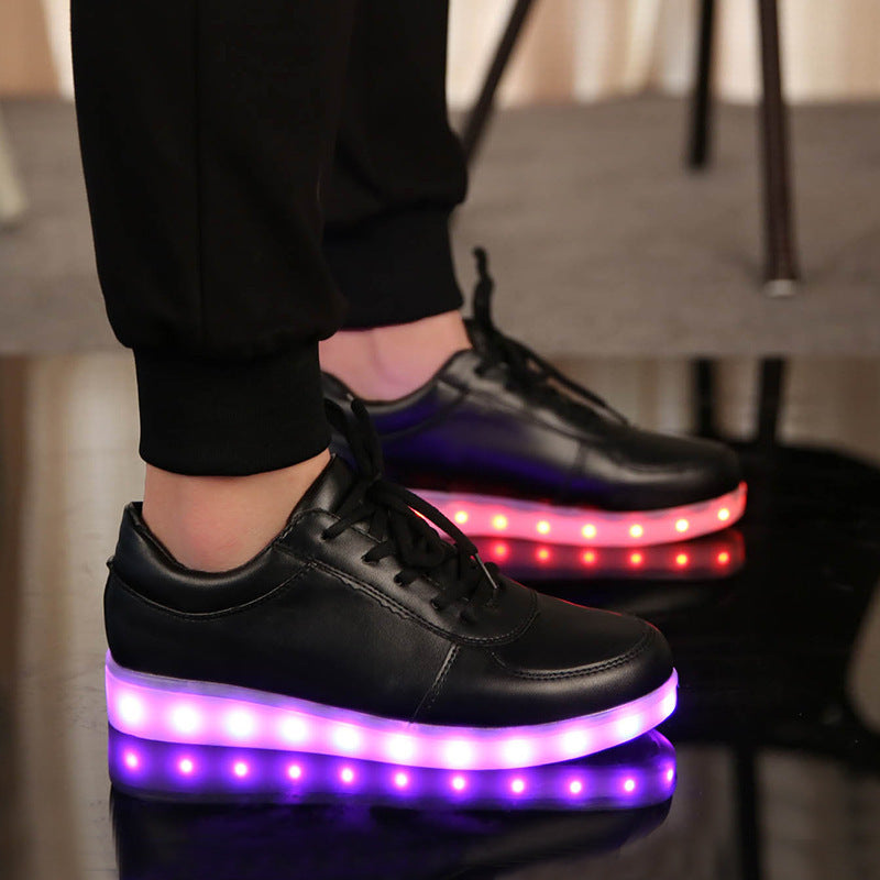Colorful Luminous Lovers Shoes Luminous Shoes Casual Shoes Usb Charging Board Shoes