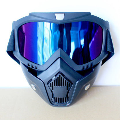 Motorcycle Cross-country Helmet Glasses Knight Mask