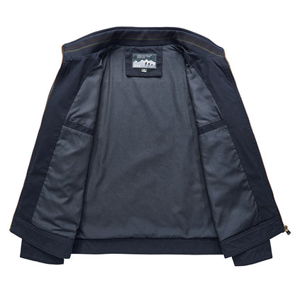 New Men's Casual Jacket Plus Size Stand Collar