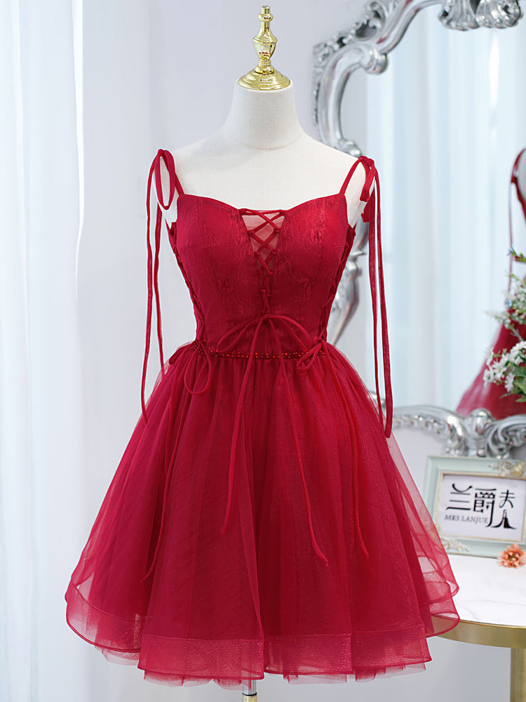 Wine Red Dress Slimming Annual Meeting Niche Light Luxury Wedding