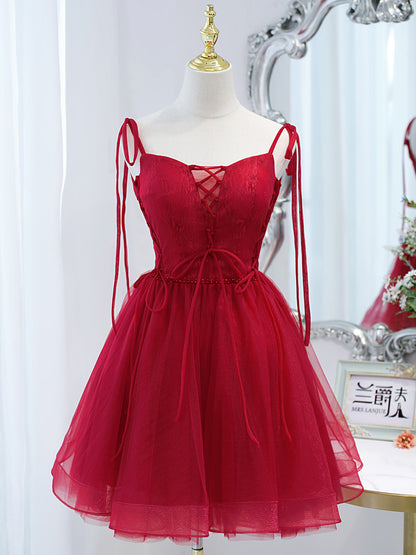 Wine Red Dress Slimming Annual Meeting Niche Light Luxury Wedding