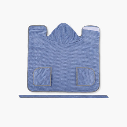 Dog Body Towel High Absorbent Quick Drying Dog Bath Robe Warm Soft Dog Bath Robe Towel With Adjustable Waistband