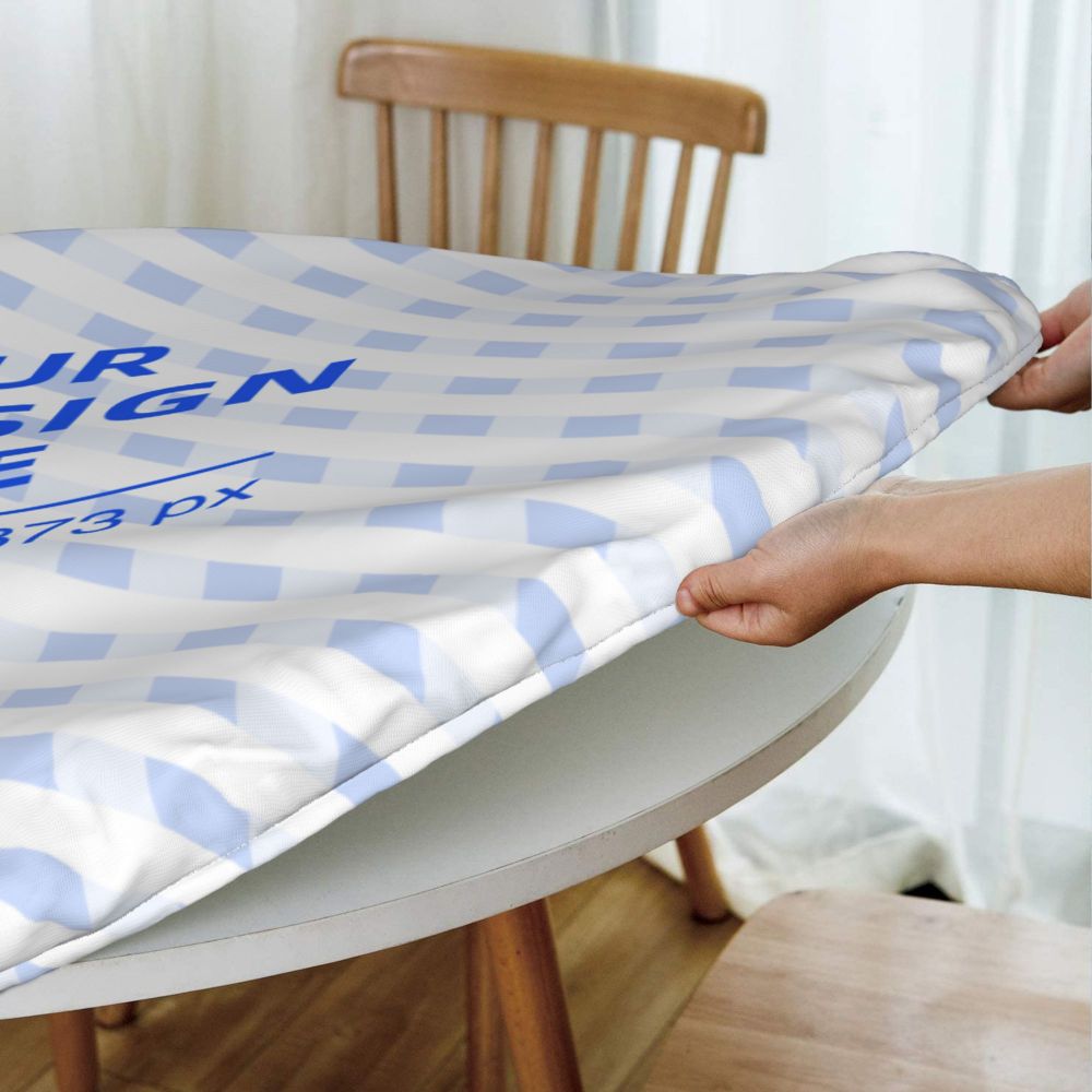 Oil And Stain Resistant Round Table Cover