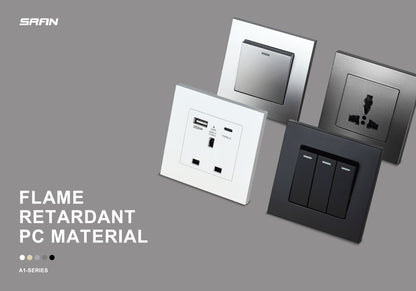 German Type Socket Wall Power Socket With Dual USB