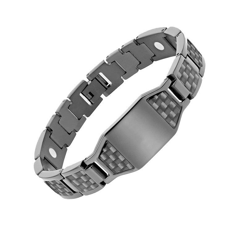 Carbon Fiber Titanium Steel Bracelet Magnet