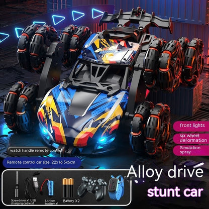 Children's Six-wheel Swing Arm High-speed Drift Off-road Vehicle Remote Control Car Toy