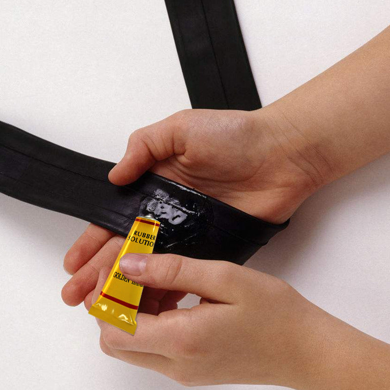 Bicycle and motorcycle tire repair glue