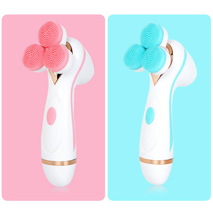 Rechargeable silicone face wash