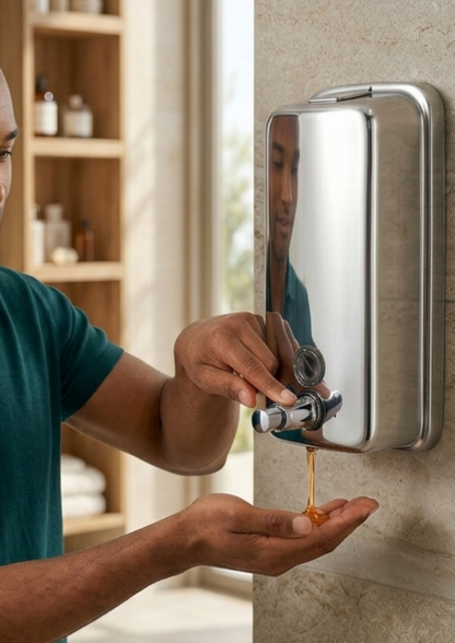 Airtight Ceramic Bathroom Soap Dispenser with Rust-Proof Pump