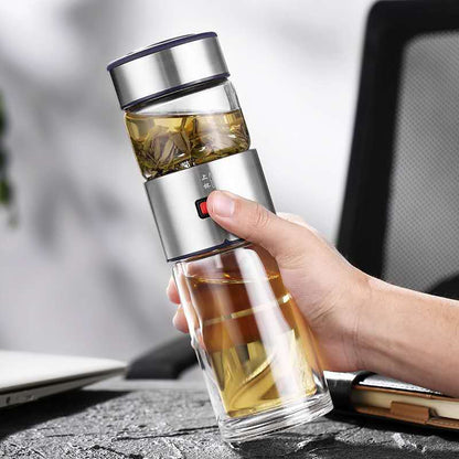 Car Tea And Water Separation Glass Portable Gift Box Set