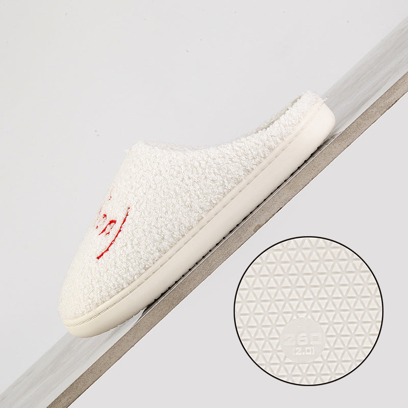 Cartoon Thermal Winter Cotton Slippers Platform