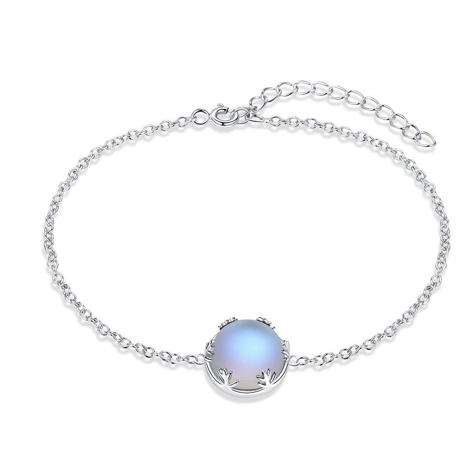 Moonstone Forest Personalized Elegant Ring Bracelet Three-piece Jewelry