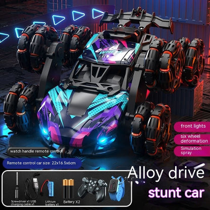 Children's Six-wheel Swing Arm High-speed Drift Off-road Vehicle Remote Control Car Toy