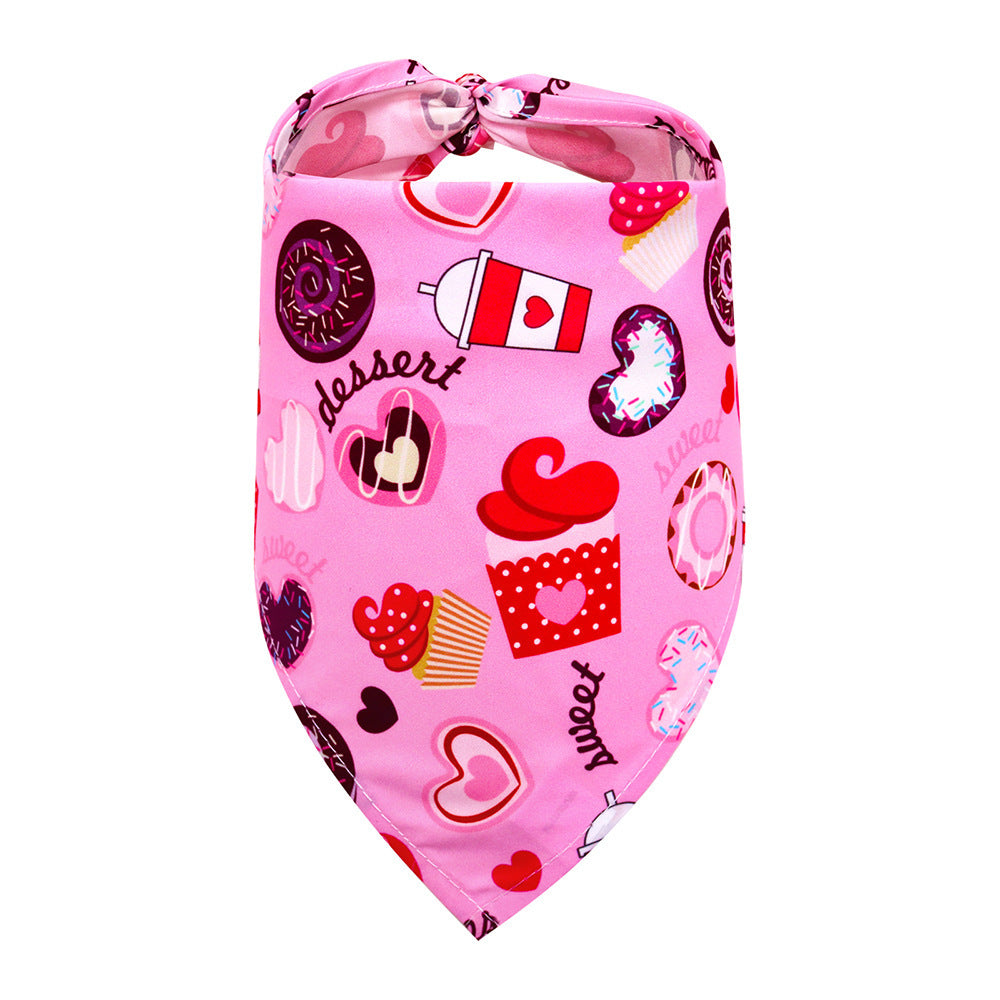 Pet Clothing Love Saliva Towel