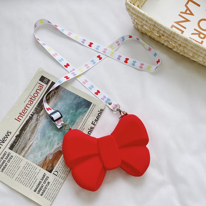 Diagonal Coin Purse Bow Princess Bag Parent-child Bag