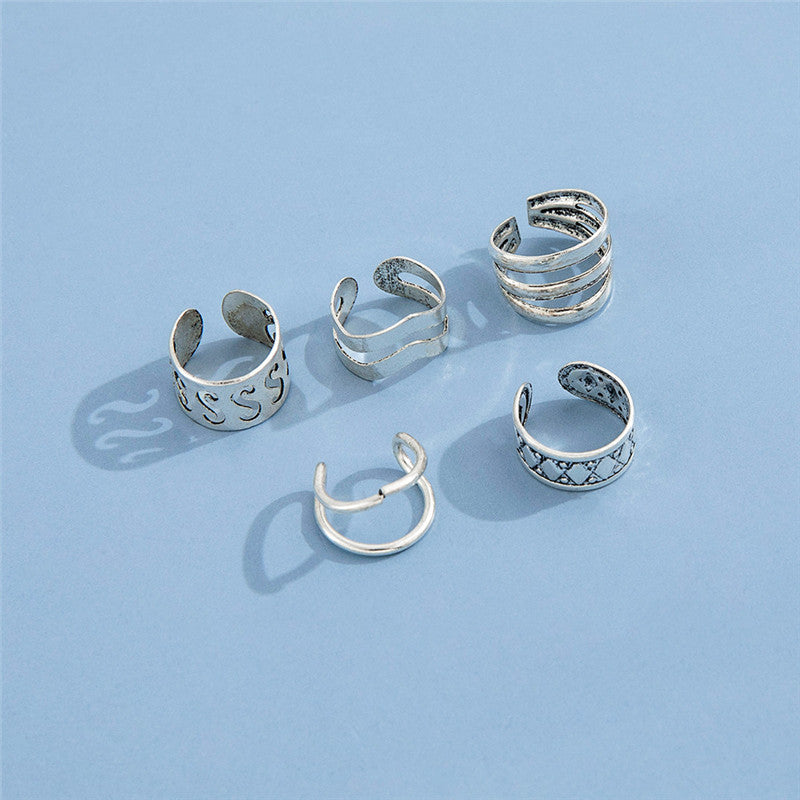 Simple And Simple Hollow S-shaped Non-pierced Ear Clip