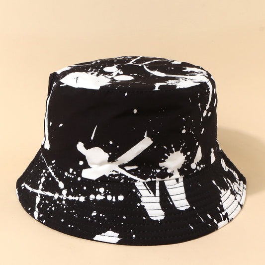 Korean Style Trendy Inkjet Fisherman Hat Men's All-match Sunshade