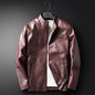 Men's Leather New Product Korean Style Slim Youth  Jacket