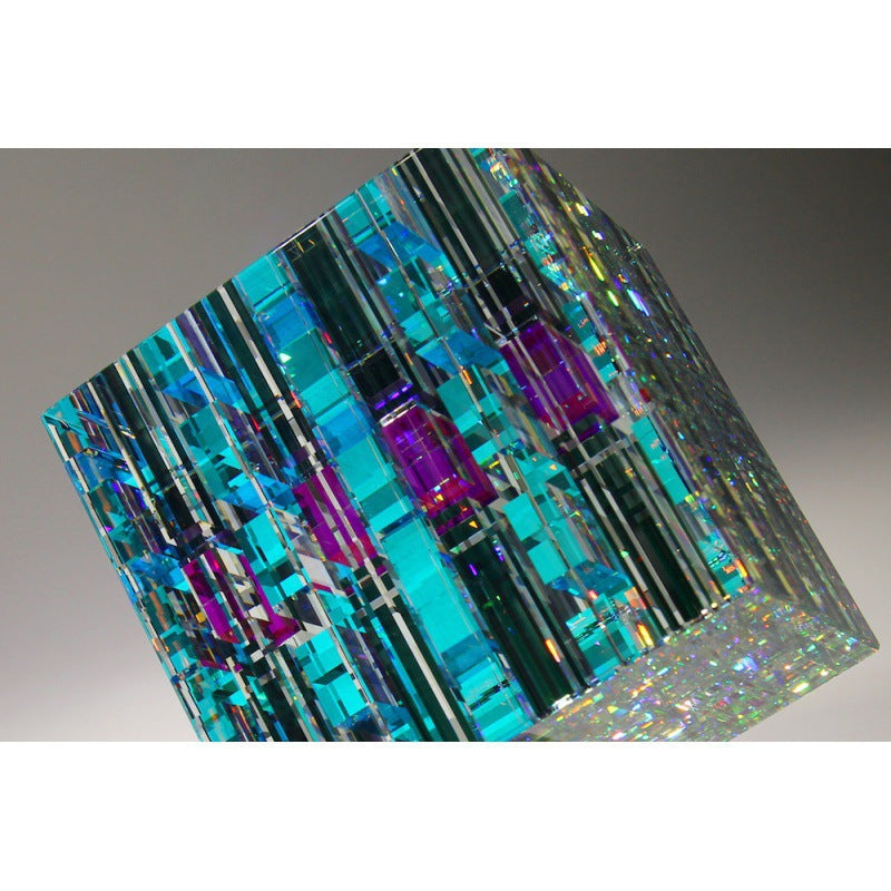 Glass Sculpture Table Furnishing Pieces Of Art Stock