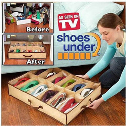 Transparent Dust-proof And proof Non-woven Fabric Storage Shoe Box