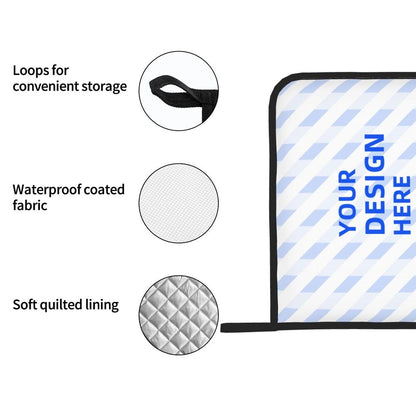 Two-Piece Set Of Square Insulated Pot Holders