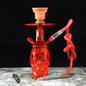 GREEN Arabian Acrylic Hookah With Illuminated Skull LIGHTS