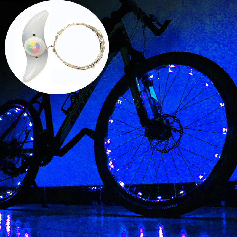 Super Cool Bicycle Led Hub Light Set Mountain Bike Rack Decorative Light Bicycle Spoke Lights Night Riding Bicycle Wheel Light