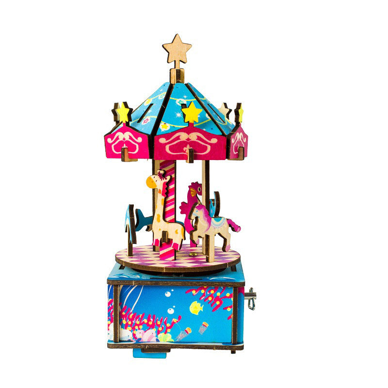 Desktop Adult Children Girl Gift Music Box Carousel