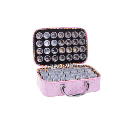 Novel With Bottle 56 Grid Diamond Painting Sub-diamond Bag Storage Bottle Carrying Case Suitcase